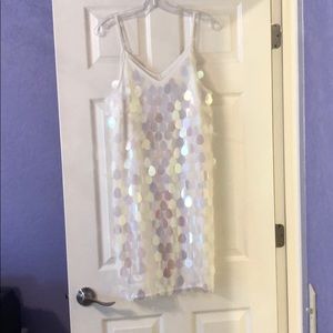 Sequined slip dress